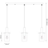  Visilica na sajli ARCADIA 3xE27/60W/230V crna/zadimljena | Eponuda.com