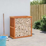 vidaXL Vanjski držač za cjepanice voštano smeđi 109x52x106 cm borovina | shoptok.hr