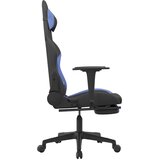  Igraća stolica od tkanine s osloncem za noge crna-Plava | shoptok.hr