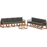  Set vanjskih sofa 9 kom. Prirodna i antracit | shoptok.hr
