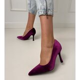 D/CEO Purple Velvet Stiletto Pumps Bales | shoptok.hr