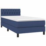  box spring s madracem LED plavi 100x200 cm od tkanine | shoptok.hr