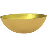 Maison Chic Stekleni Umivalnik - Kopalna umivalnik - Lavabo 50x37x14 cm zlat, (21684829) Cene