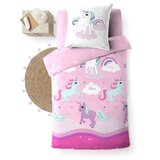 Douceur d intérieur Rožnata enojna bombažna otroška posteljnina 140x200 cm Licorne – | Shoptok.si