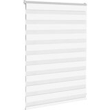 vidaXL Zebra senčilo bela 105x100 cm tkanina širina 100,9cm poliester | Shoptok.si