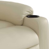 vidaXL Električni naslanjač krem umetno usnje, (20928366) | Shoptok.si