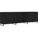 Maison Chic TV omarica - TV enota - Televizijska omarica črna 150x30x50 cm inženirski les, (21700064) Cene