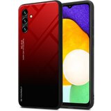 Cadorabo Ohišje, združljiv s Samsungom v rdeči barvi - črni - dvobarvni zaščitni pokrov iz silikona TPU in hrbta iz kaljenega stekla, (20589652) Cene