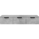  Stenska omarica betonsko siva 102x30x20 cm konstruiran les, (20740510) | Shoptok.si