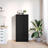 vidaXL Ormar s ladicom crni hrast 55,5x34x119,5 cm konstruirano drvo | shoptok.hr
