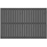  Zidno uzglavlje sivo 166x3x110 cm od masivne borovine | shoptok.hr