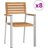 vidaXL set za zunanjo jedilnico 9 kosov iz trdnega tikovine | Shoptok.si
