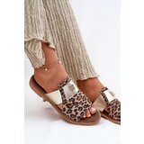 Zazoo Elegant Flat Heel Natural Leather Sandals | Shoptok.si