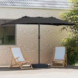  Vrtni suncobran Crna 385 x 209 x 244 cm Poliester i čelik | shoptok.hr