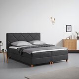 Bessagi Home Postelja Boxspring Marcello, Siva, S Predalom, 180x200 Cene