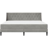  Okvir kreveta s madracem Svijetlo siva 180 x 200 cm Baršun | shoptok.hr