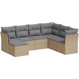 vidaXL 7-dijelni set vrtnih sofa od poliratana s jastucima bež | shoptok.hr