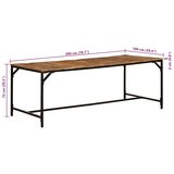  Jedilna miza 200x100x75 cm Masivni les Grobo mango, (22066231) | Shoptok.si
