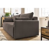 Bobochic Paris Smeđa sklopiva sofa od samta 211 cm Marcel – | shoptok.hr