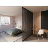CANDO Pregrada za prostor - talni in stropni profil za letvice pod kotom 45° (Črna, Do x Š x V: 100 x 6,5 x 6 cm) | Shoptok.si