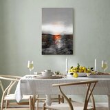  Slika - Reflection of Colors (1-part) - Sunset in Painted Abstract Background 40x60 | shoptok.hr