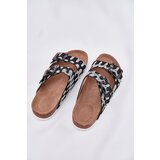 S. BARSKI Women's Slippers With Buckles And Glitter Black S.Barski | shoptok.hr