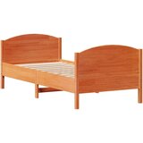 vidaXL Okvir kreveta bez madraca voštano smeđi 90 x 190 cm od borovine | shoptok.hr