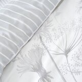 Catherine Lansfield Bela/siva podaljšana posteljnina za zakonsko posteljo 230x220 cm Meadowsweet Floral – | Shoptok.si