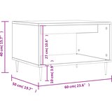  Stolić za kavu boja hrasta sonome 60x50x40 cm konstruirano drvo | shoptok.hr