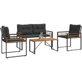  Set vanjskog namještaja s jastukom 4 pcs Siva | shoptok.hr