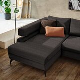 Hom`in KOTNA SEDEŽNA GARNITURA, šenilja temno rjava | Shoptok.si