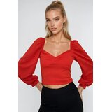 Trend Alacati Stili ženska bluza dugih rukava Alc-X12963, crvena | Eponuda.com