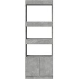  Visoka komoda siva boja betona 63x33x180 cm konstruirano drvo | shoptok.hr