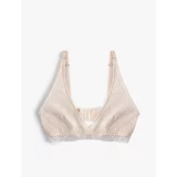 Koton Non-padded, non-wired bra with lace