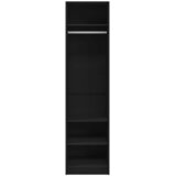  Ormar crni 50 x 50 x 200 cm od konstruiranog drva | shoptok.hr
