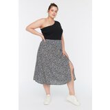 Trendyol Curve Black Slit Woven Skirt | shoptok.hr