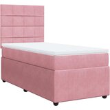 Box spring krevet s madracem ružičasti 80 x 200 cm baršunasti | shoptok.hr