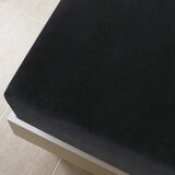  Plahte s gumicom od žerseja 2 kom crne 180x200 cm pamučne | shoptok.hr