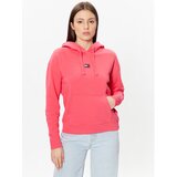 Tommy Jeans Jopa Badge DW0DW15411 Roza Relaxed Fit | Shoptok.si