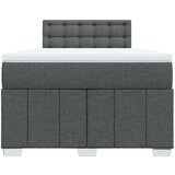  Krevet box spring s madracem tamnosivi 120 x 190 cm tkanina | shoptok.hr