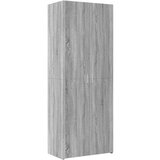 Maison Chic Visoka omara - Komoda - Predalnik siva sonoma 70x42,5x185 cm inženirski les, (21720517) | Shoptok.si