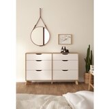 Tvilum Bela/v naravni barvi komoda v hrastovem dekorju 156x92x40 cm Ikast – | Shoptok.si