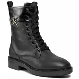 Calvin Klein Pohodni čevlji Rubber Sole Combat Boot W/Hw HW0HW01717 Črna