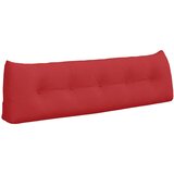 vidaXL Poglavni vzglavnik Rdeča 160 x 24 x 50 cm blago | Shoptok.si
