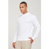 AC&Co / Altınyıldız Classics Men's Ecru Anti-Pilling Anti-pilling Standard Fit Normal Cut Half Turtleneck Knitwear Sweater cene