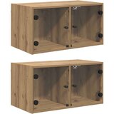  Zidni ormari Zidne 2 pcs Umjetnički hrast 68 x 37 x 35 cm | shoptok.hr