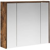  Kupaonski ormar s ogledalom Dimljeni hrast 73,5 x 16 x 62,5 cm | shoptok.hr