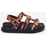 Boto Girls Sandals With Golden Detail Leopard Lunessa | ePonuda.com