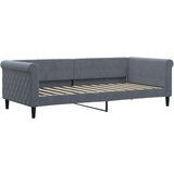 vidaXL Dnevni krevet na razvlačenje i ladice tamnosivi 90 x 200 cm | shoptok.hr