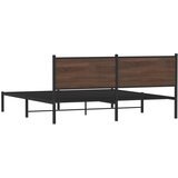  Metalni okvir kreveta bez madraca smeđa boja hrasta 160x200 cm | Eponuda.ba